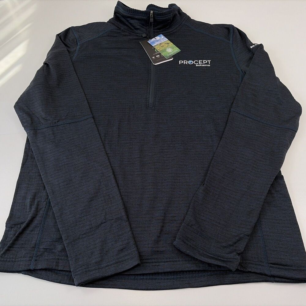 FOSSA Mens Performance 1/4 Zip Pullover Windshirt Size Large